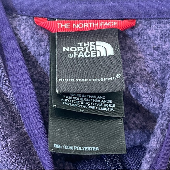 The North Face Women's Purple Fleece Jacket Size Medium - Picture 5 of 6